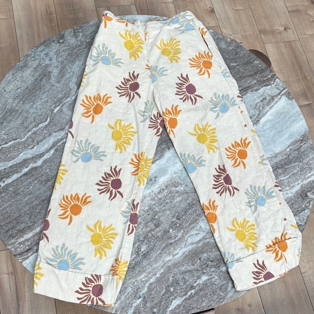 4/$25 Zara Linen Blend Sun Pull Up Pants Girls Kids Sz 13-14